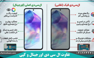 مقایسه LCD اصلی و کپی